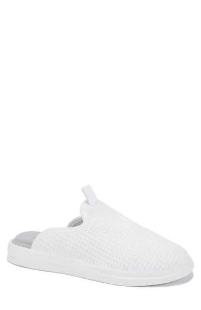 Lusso Cloud Pelli Waffle Knit Slipper In White