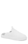 Lusso Cloud Pelli Waffle Knit Slipper In White