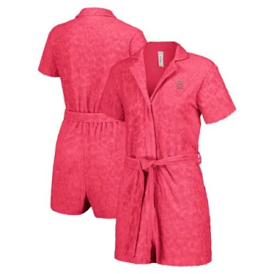 Lusso Pink St. Louis Cardinals Trixie Cheetah Romper