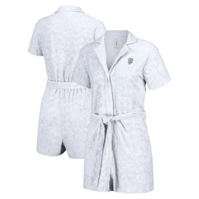 Lusso White San Francisco Giants Trixie Cheetah Romper