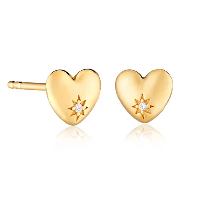 Lustre & Love Women's Forever In My Heart Stud Earrings In Gold Vermeil