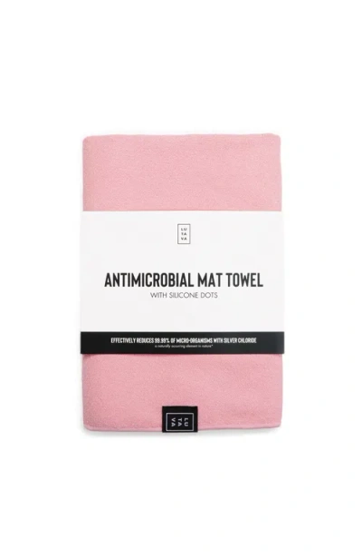 Lutava Antimicrobial Non Slip Fitness Towel In Pink