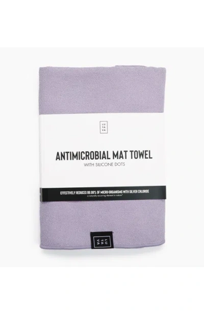 Lutava Antimicrobial Non Slip Fitness Towel In Purple
