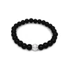 Lutiro Men's Black Onyx Beads Bracelet In Black