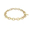 Lutiro Women's Cable Link Bracelet - Gold In Gold