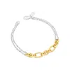 Lutiro Women's Gold / Silver Fancy Two Tone Bracelet In Multi