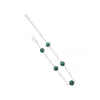 Lutiro Women's Gold / Silver Malachite Orbit Bracelet