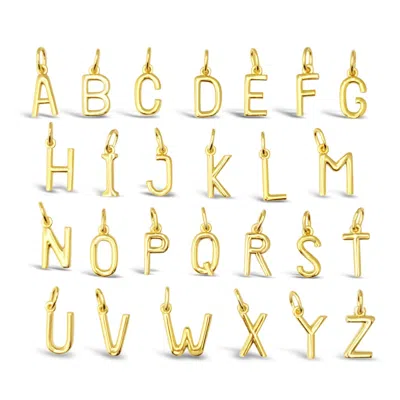 Lutiro Women's Initial Necklace-gold