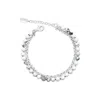 Lutiro Women's Silver Chain With Howlite Bracelet In Silver