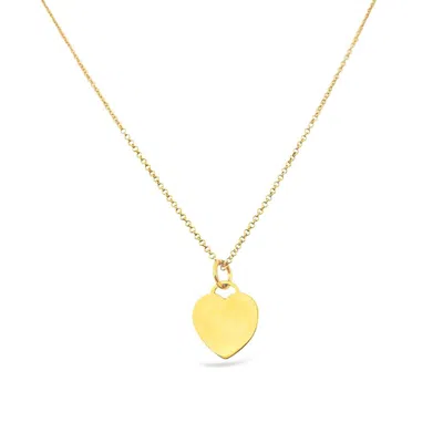 Lutiro Women's Single Heart Necklace-gold