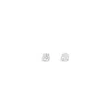 Lutiro Women's Three Prong Martini  Five Mm Studs - 10k White Gold