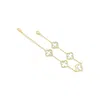Lutiro Women's White Five Four Clover Bracelet-mother Of Pearl-gold