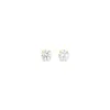 Lutiro Women's White Round Eight Mm Studs - 10k Gold