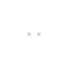 Lutiro Women's White Round Four Mm  Studs - 10k Gold