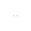 Lutiro Women's White Round Three Mm  Studs - 10k Gold