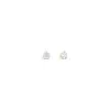 Lutiro Women's White Three Prong Martini Five Mm Studs - 10k Gold