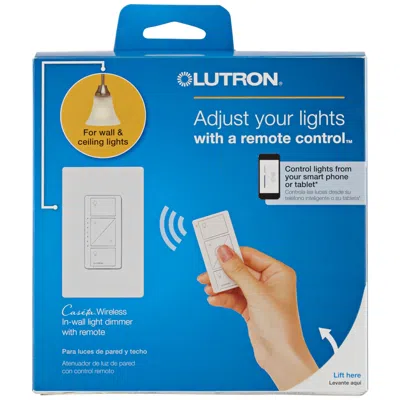 Lutron Caseta White Wireless Remote In-wall Light Dimmer Kit