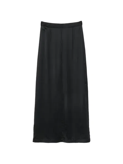 Lutz Huelle Column Zip-up Maxi Skirt In Black
