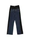 Lutz Huelle Layered-panel Jeans In Multi
