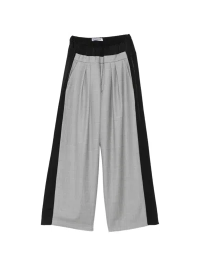 Lutz Huelle Pleated Wide-leg Trousers In Multi