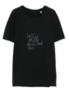 Lutz Huelle Script T-shirt In Black