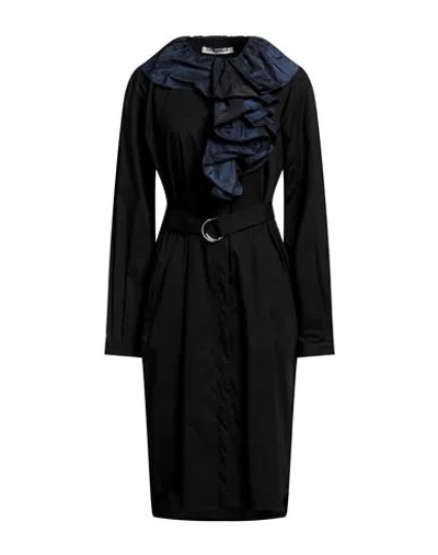 Lutz Huelle Woman Midi Dress Midnight Blue Size 8 Organic Cotton, Elastane, Polyester