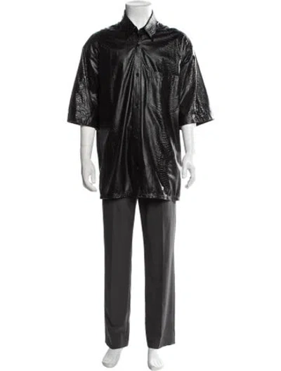 Pre-owned Lu'u Dan Animal Print Jacket In Black