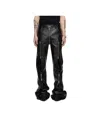 Lu'u Dan Belt And Loop Leather Pants In Black