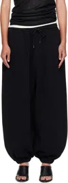 Lu'u Dan Black Baggy Bontan Lounge Pants