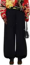 Lu'u Dan Black Baggy Bontan Lounge Pants In Black