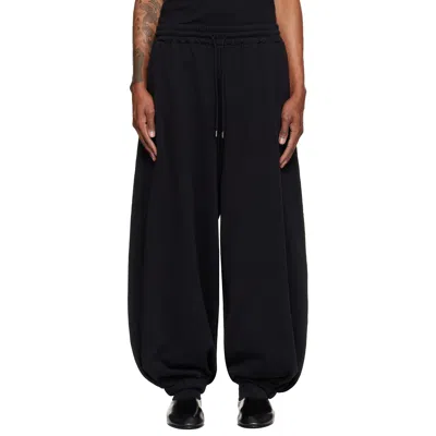 Lu'u Dan Black Baggy Bontan Sweatpants