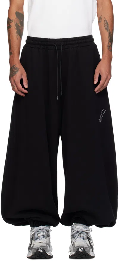 Lu'u Dan Black Baggy Bontan Sweatpants