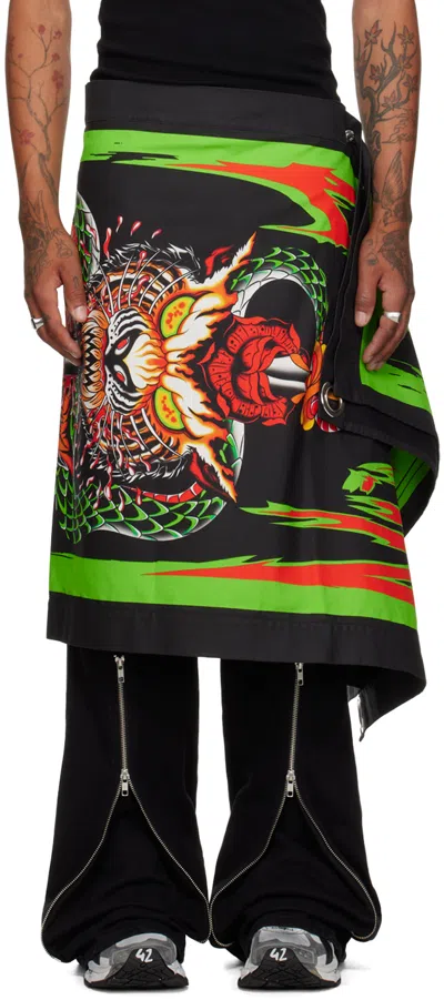 Lu'u Dan Black Bendera Skirt