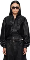 Lu'u Dan Blouson Leather Jacket In Black