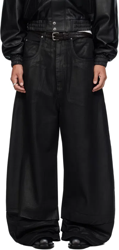 Lu'u Dan Black Coated Double Xl Jeans