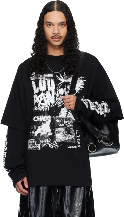 Lu'u Dan Black Double Deck T-shirt