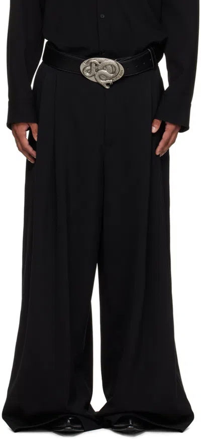 Lu'u Dan Black Double Pleat Trousers