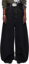 Lu'u Dan Black Double Xl Jeans In Black