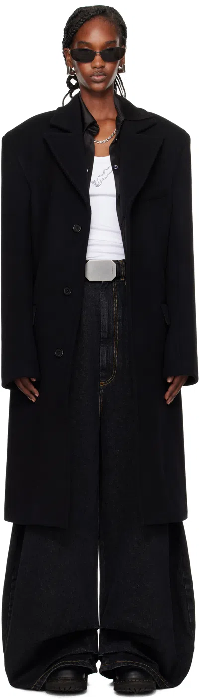 Lu'u Dan Black Heavy Coat