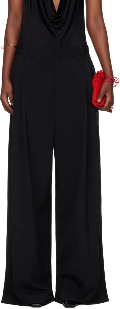 Lu'u Dan Black Jumbo Wide Leg Trousers