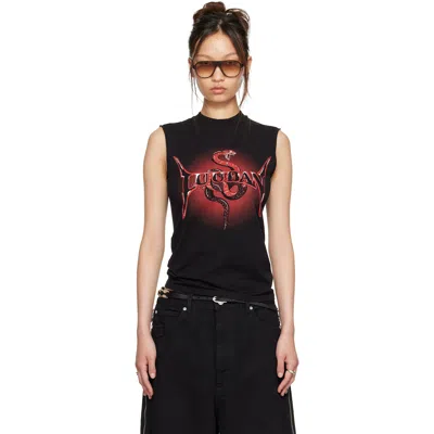 Lu'u Dan Black Metal Head Tank Top
