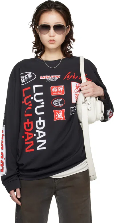 Lu'u Dan Black Oversized Long Sleeve T-shirt