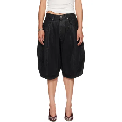 Lu'u Dan Black Puffa Shorts
