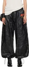 Lu'u Dan Black Shell Sweatpants In Black