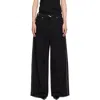 Lu'u Dan Black Side Zip Jeans In Black