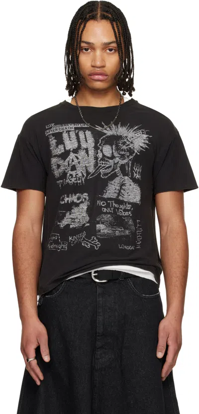 Lu'u Dan Black 'year Of The Horse' Thrash T-shirt