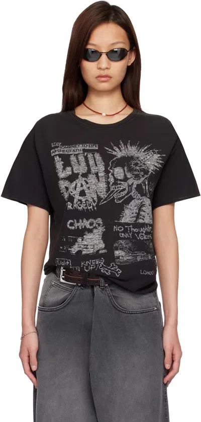 Lu'u Dan Black 'year Of The Horse' Thrash T-shirt