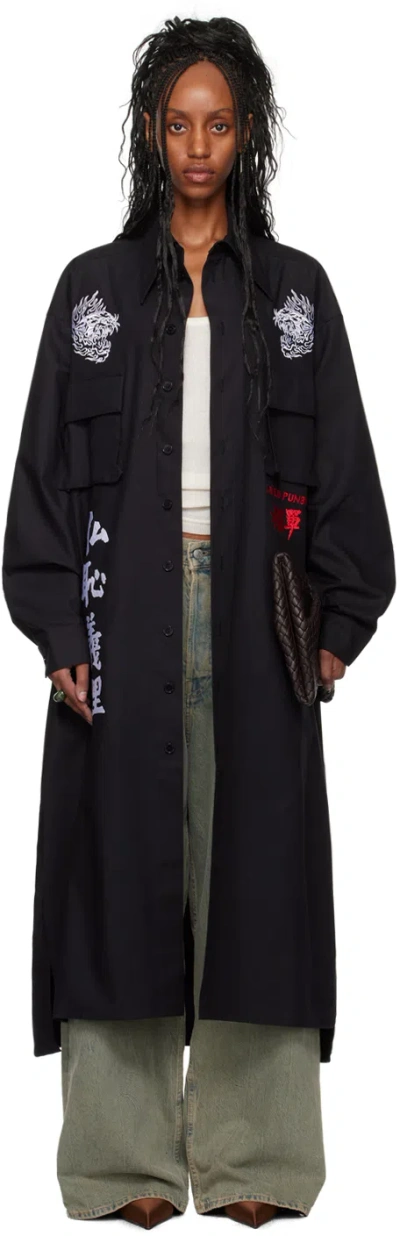 Lu'u Dan Black Tokko L-d Coat