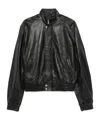 Lu'u Dan Blouson Leather Jacket In Black