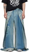 Lu'u Dan Blue Clot Edition Maxi X Maxi X Maxi Jeans In Blue